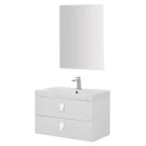 Feridras Bravo75 - Mobile bagno sospeso bianco laccato