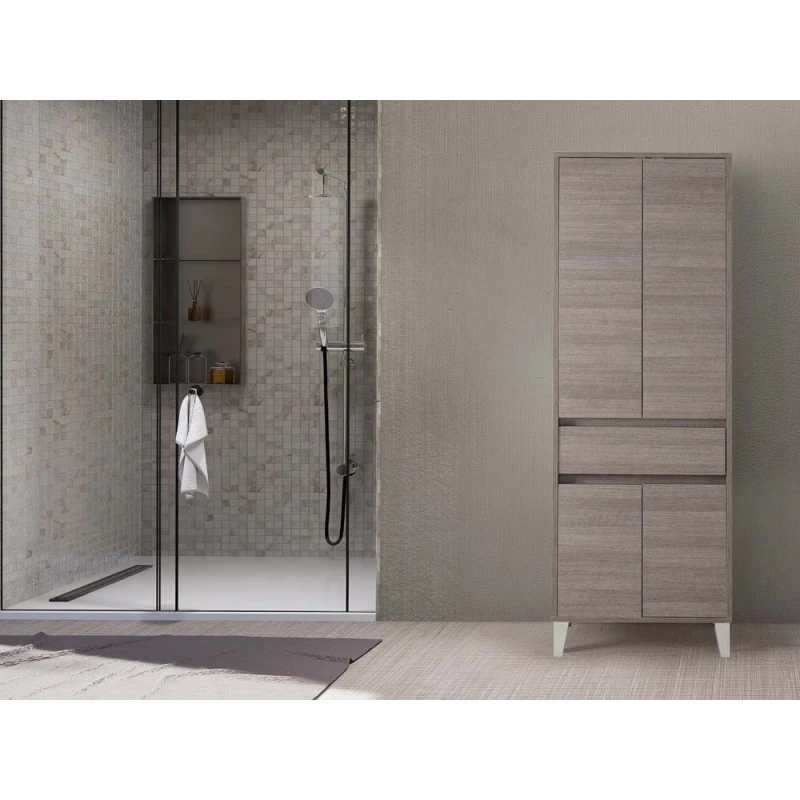 Colonna bagno Feridras Mondo 2.0 in rovere scuro