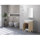 Feridras Stella 55 cm - mobile bagno rovere con lavabo ceramica