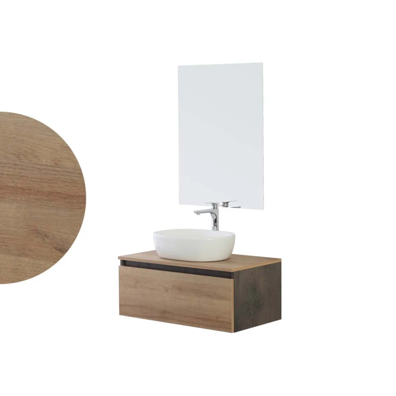 Mobile bagno sospeso Feridras Revital 80 cm riviera