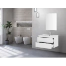 Mobile bagno sospeso Feridras Stella 80 cm bianco lucido
