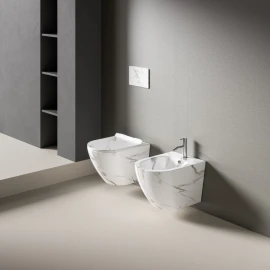 Bidet sospeso Feridras T-Marmorizzato 36 cm