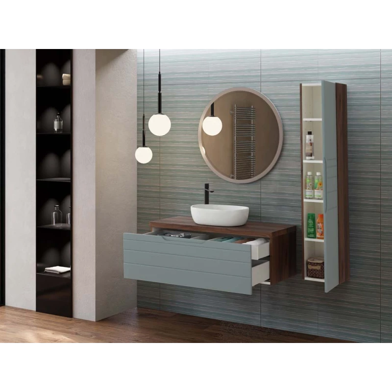 Composizione bagno Feridras Amalfi 110 cm verde salvia