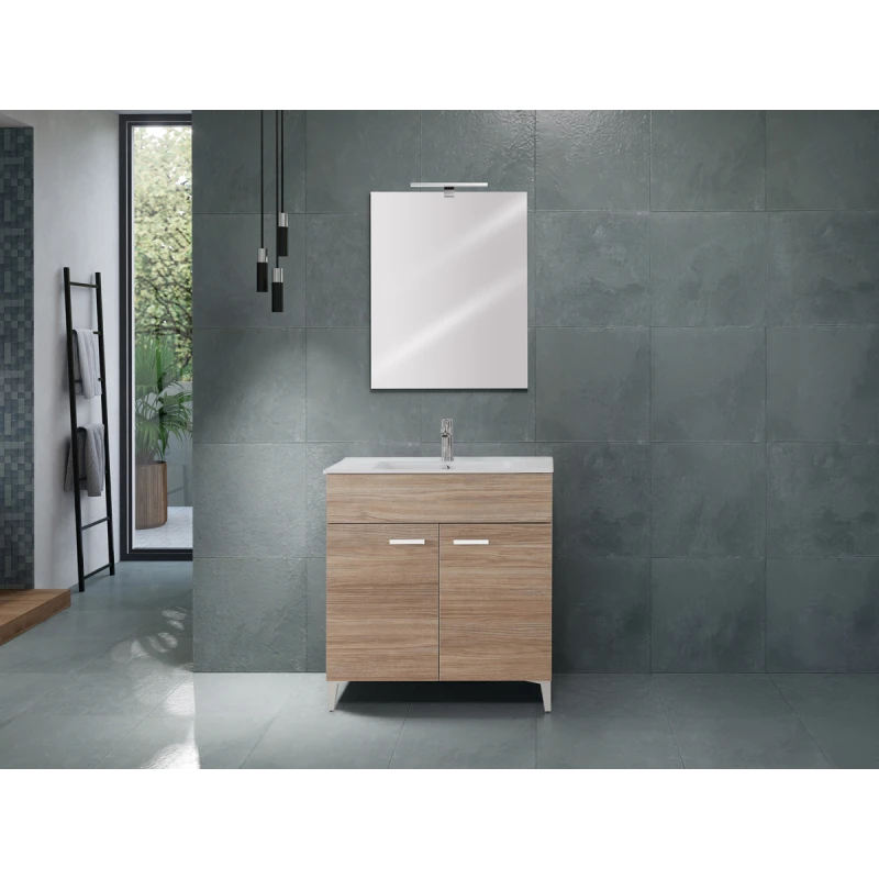 Mobile bagno Greta Feridras in rovere di Tropea