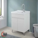 Lavatoio Feridras 60 cm in bianco frassinato