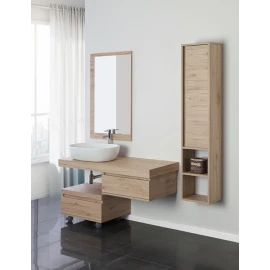 Mobile bagno sospeso Feridras Shelf 120 cm rovere