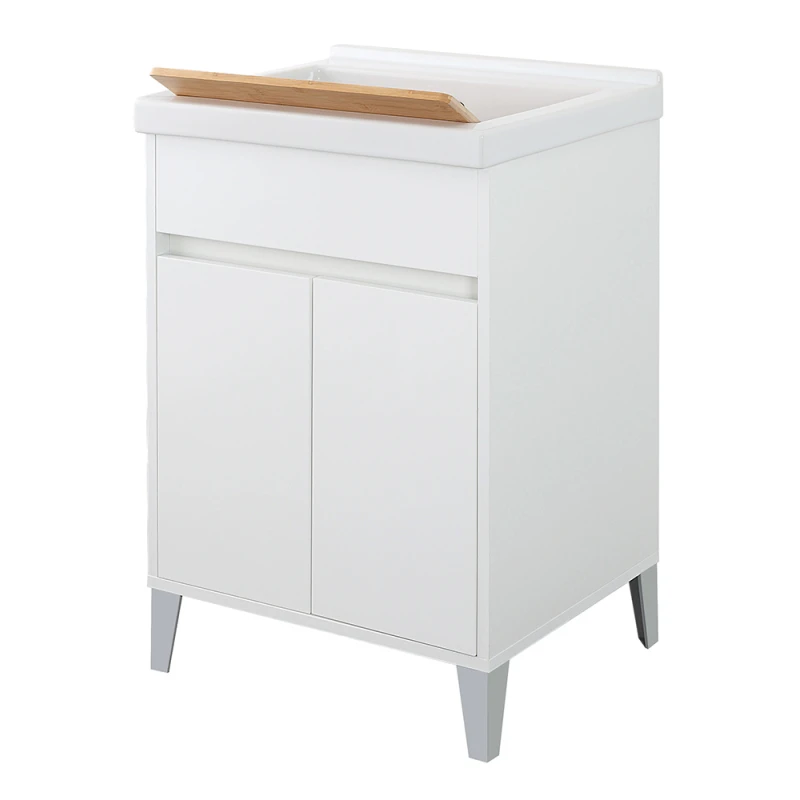 Lavatoio Feridras 60 cm bianco laccato con vasca