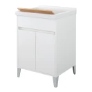 Lavatoio Feridras 60 cm bianco laccato con vasca