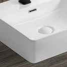 Lavabo Feridras 41 cm in ceramica bianco lucido