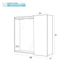 Specchiera Feridras Mondo 2.0 rovere scuro