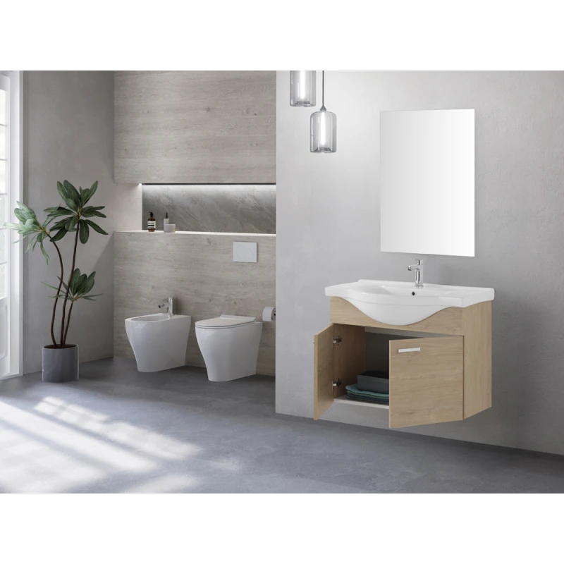 Mobile bagno Stella Feridras 80 cm rovere