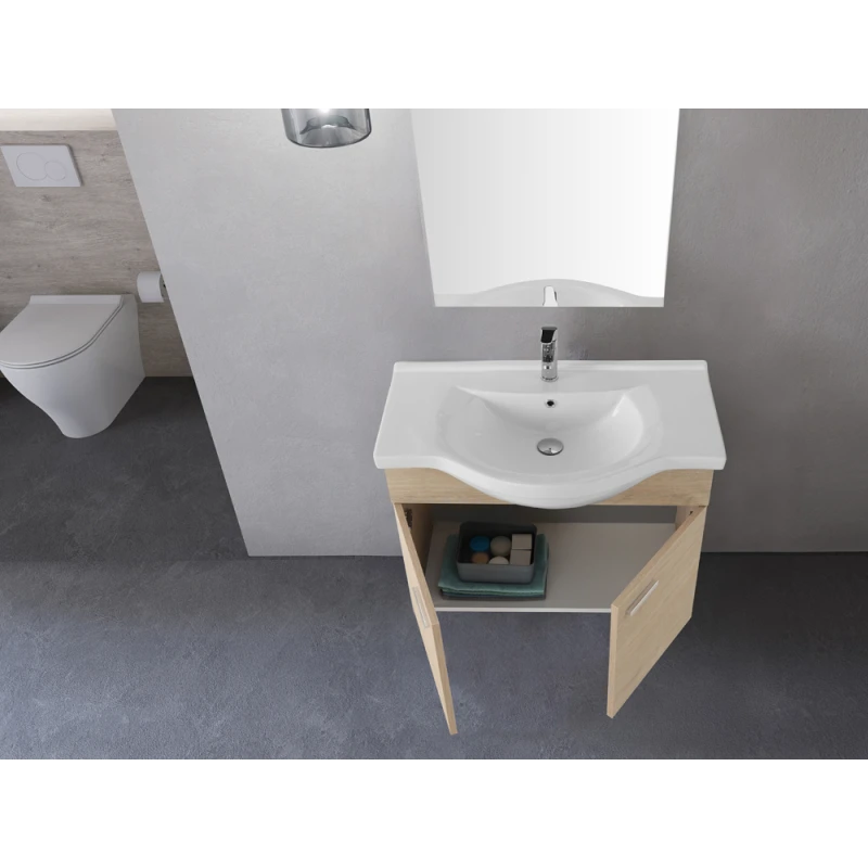 Mobile bagno Stella Feridras 80 cm rovere