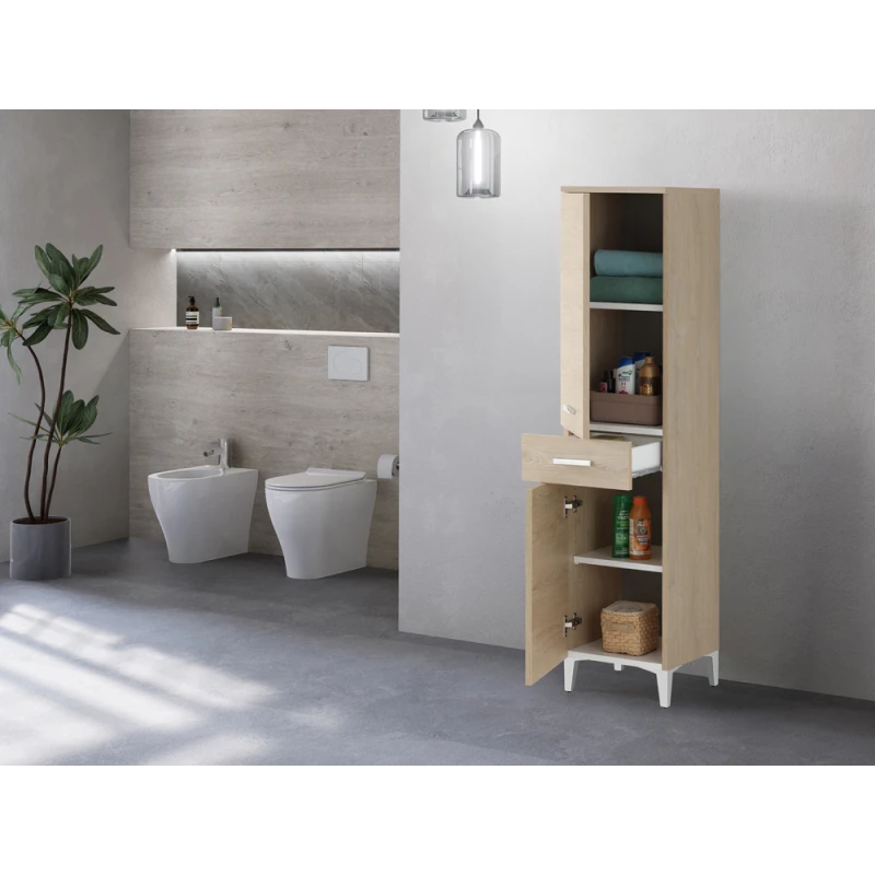 Colonna bagno Feridras Stella in rovere dolomite