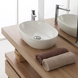 Lavabo appoggio Feridras Ciotola 47 cm in ceramica