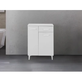Base colonna Stella Feridras 60 cm bianco lucido