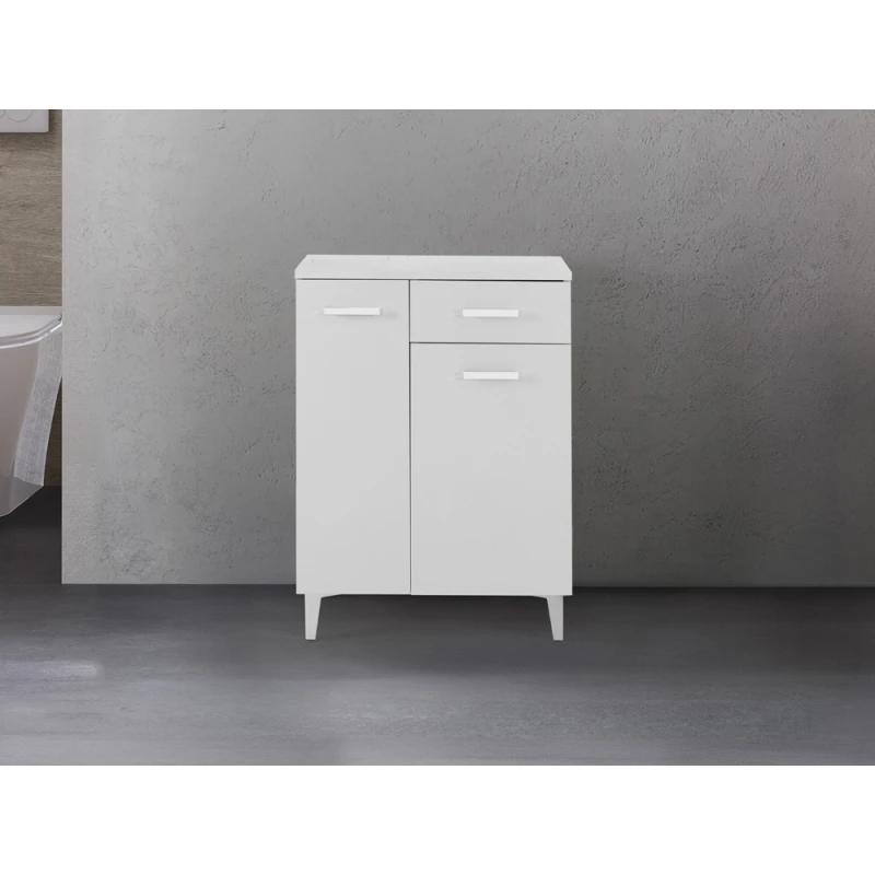 Base colonna Stella Feridras 60 cm bianco lucido
