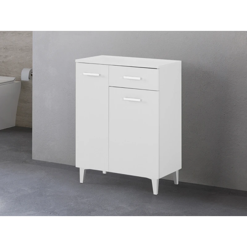 Base colonna Stella Feridras 60 cm bianco lucido