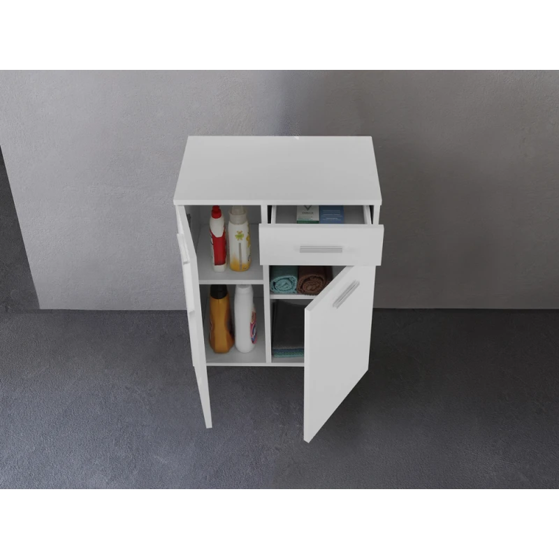 Base colonna Stella Feridras 60 cm bianco lucido