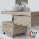 Cassettiera Feridras Shelf rovere di bordeaux 58 cm