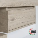 Cassettiera Feridras Shelf rovere di bordeaux 58 cm