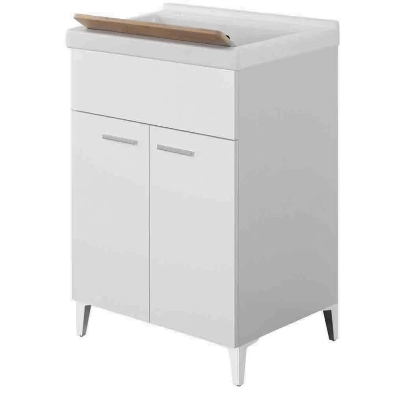 Lavatoio Feridras 60 cm bianco lucido