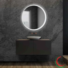 Specchio Orione Ø90 cm Feridras retroilluminato