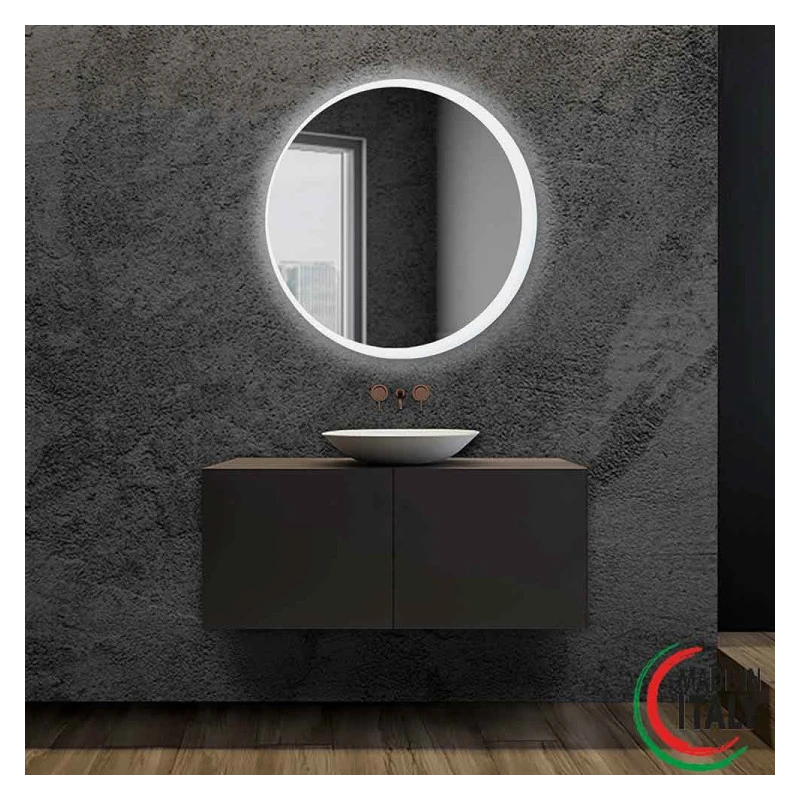 Specchio Orione Ø90 cm Feridras retroilluminato