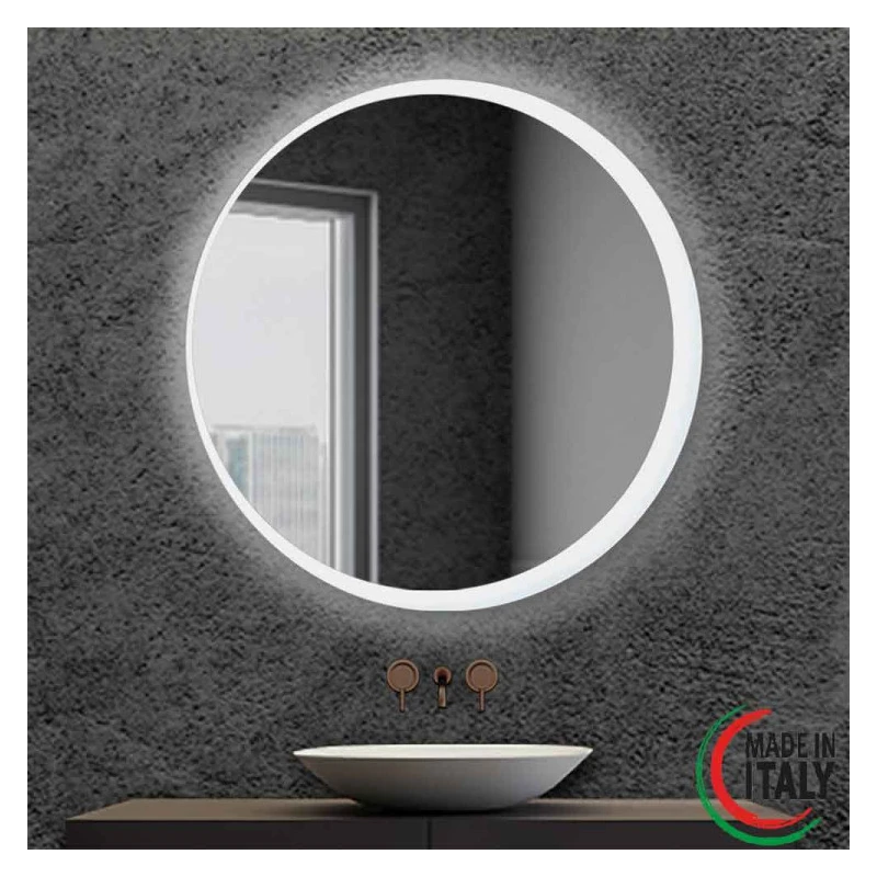 Specchio Orione Ø90 cm Feridras retroilluminato
