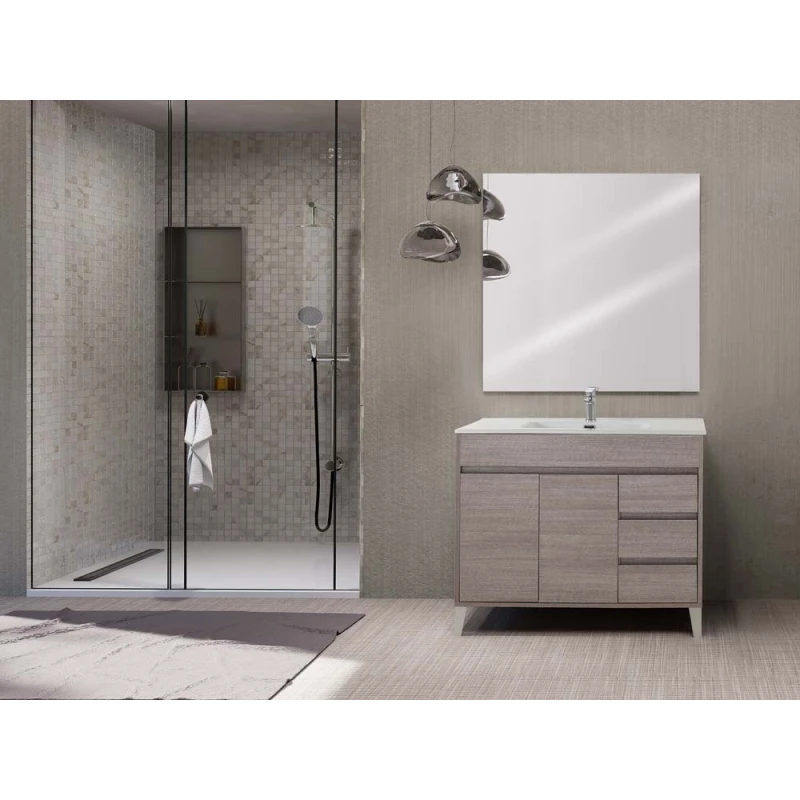 Mobile bagno Feridras Mondo 2.0 102 cm rovere scuro