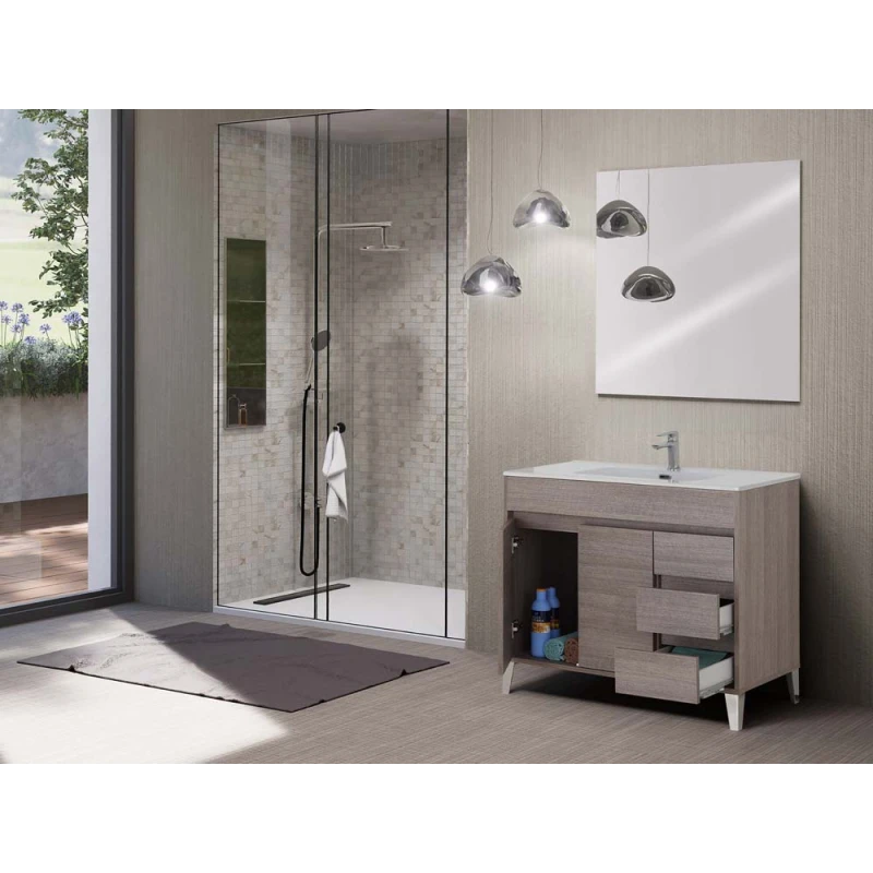 Mobile bagno Feridras Mondo 2.0 102 cm rovere scuro