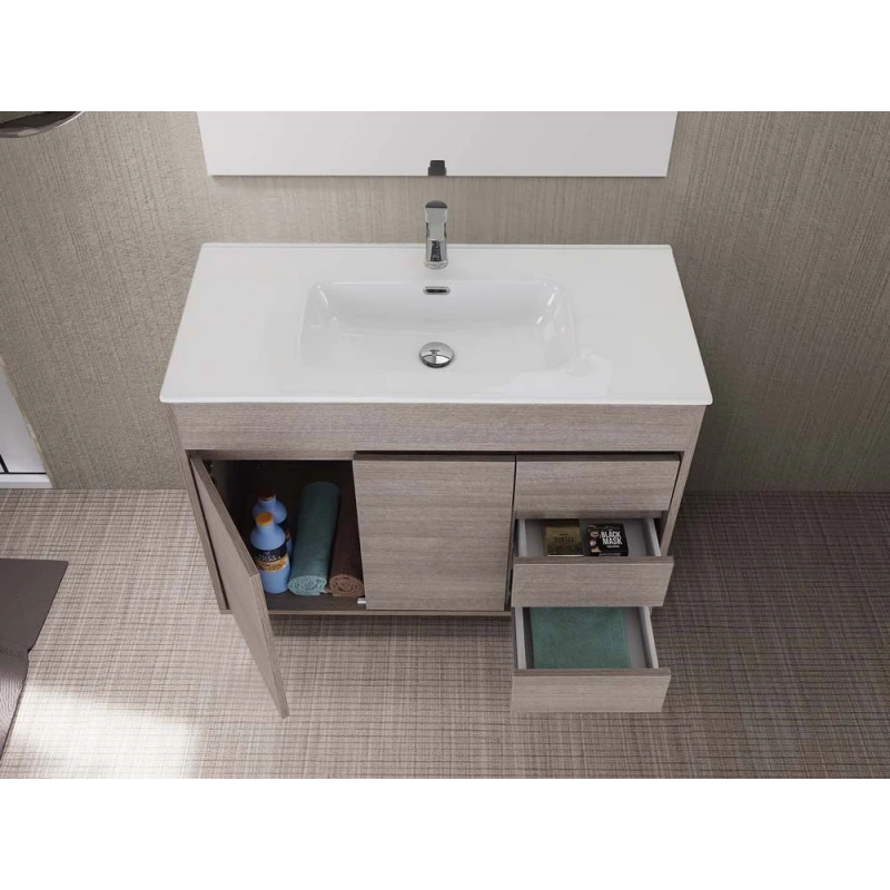 Mobile bagno Feridras Mondo 2.0 102 cm rovere scuro