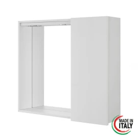 Specchiera Feridras Stella 68x61 cm bianco lucido