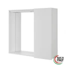 Specchiera Feridras Stella 68x61 cm bianco lucido