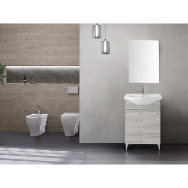 Mobile bagno Feridras Stella 55 cm grigio