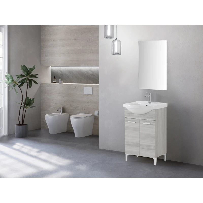 Mobile bagno Feridras Stella 55 cm grigio