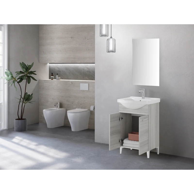 Mobile bagno Feridras Stella 55 cm grigio