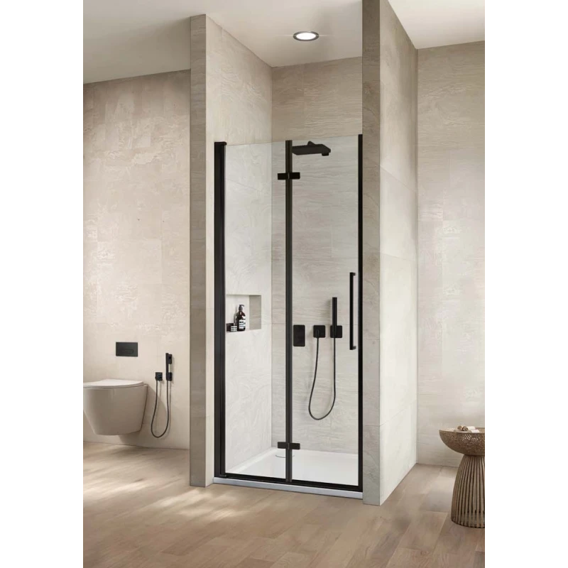 Porta soffietto Feridras Linea Royal nero opaco