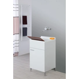 Mobile lavatoio Feridras 50 cm bianco lucido