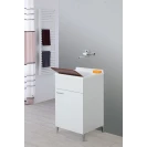 Mobile lavatoio Feridras 50 cm bianco lucido