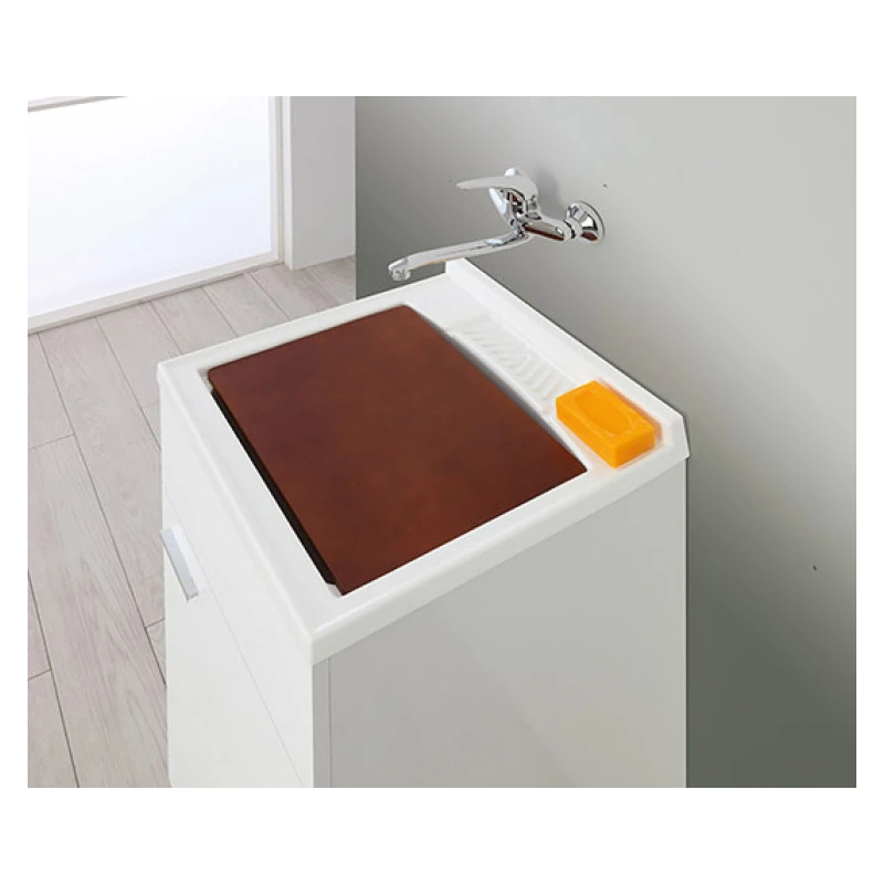 Mobile lavatoio Feridras 50 cm bianco lucido