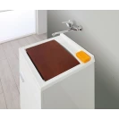 Mobile lavatoio Feridras 50 cm bianco lucido