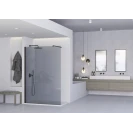 Feridras Parete Doccia Walk-In 140 cm Nero Opaco