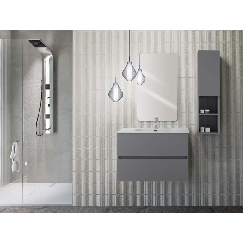 Mobile bagno Feridras Pastello 90 cm grigio