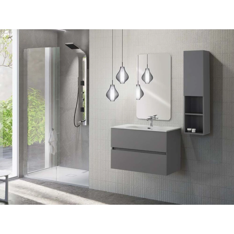 Mobile bagno Feridras Pastello 90 cm grigio