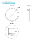 Specchio Orione Feridras Ø70 LED 4000K IP44