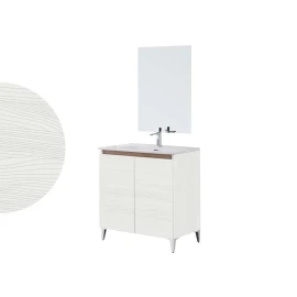 Mobile bagno Feridras Revital 80 cm bianco frassinato
