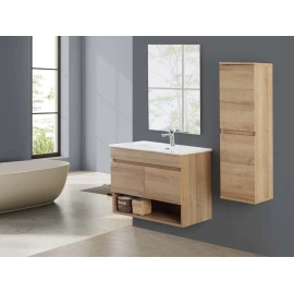 Mobile bagno sospeso Revital Feridras 80 cm rovere