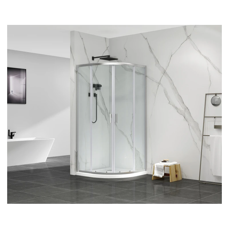 Box doccia semicircolare Feridras T-Special 90x90 cromo