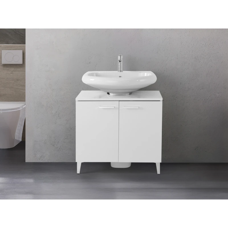 Mobile sottolavabo Feridras Stella 70 cm - bianco lucido