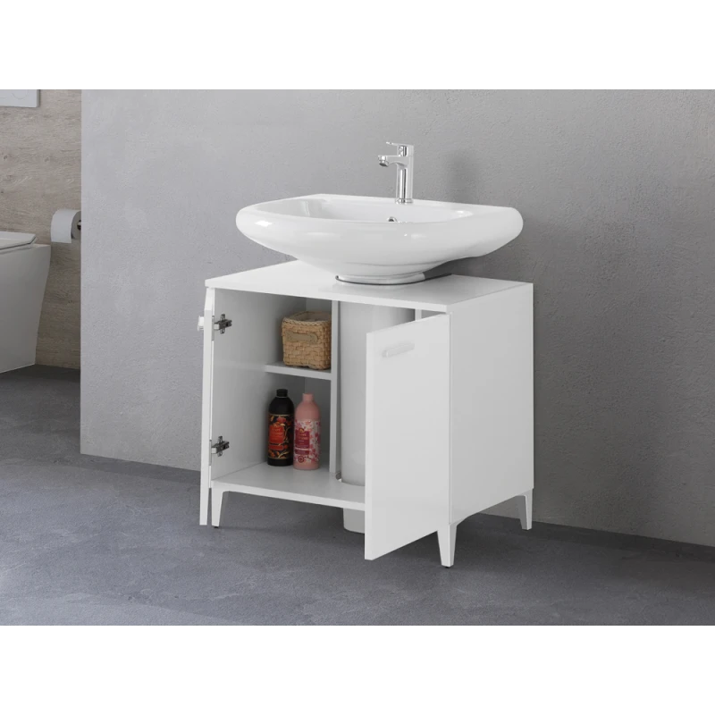 Mobile sottolavabo Feridras Stella 70 cm - bianco lucido